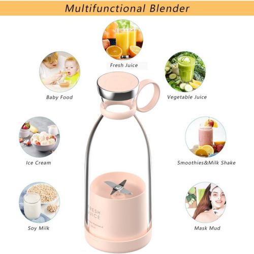 USB Portable Juicer Blender – Mini Fruit Mixer for Smoothies