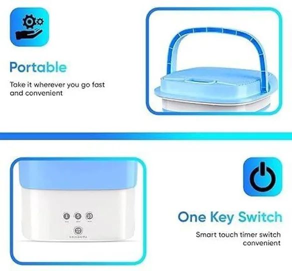 Portable Foldable - Mini Washing Machine – Compact, Lightweight & Powerful