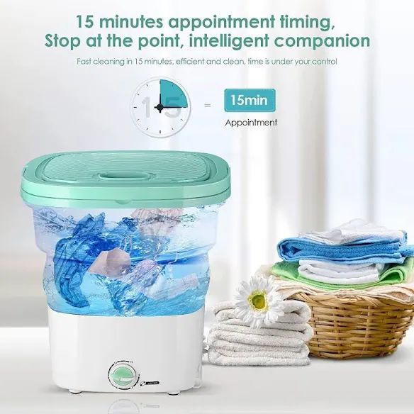 Portable Foldable - Mini Washing Machine – Compact, Lightweight & Powerful