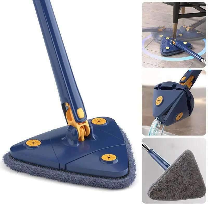 Triangle 360° Rotating Mop with Extendable Handle