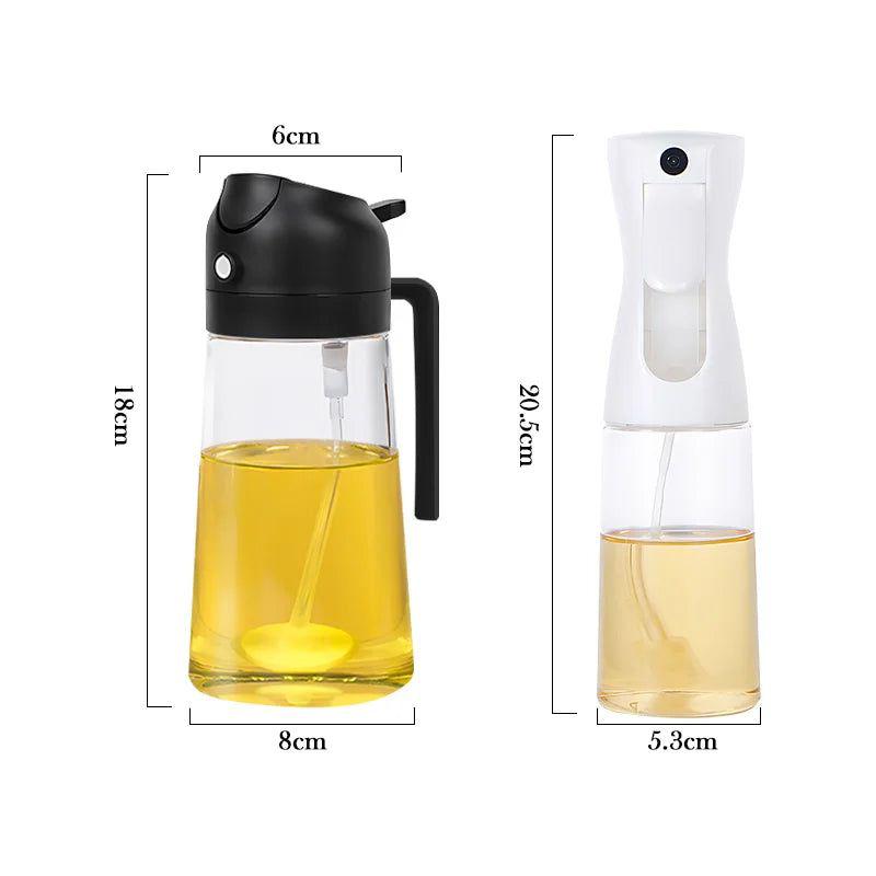 Oil Spray Bottle for Cooking – Dispenser & Sprayer Combo