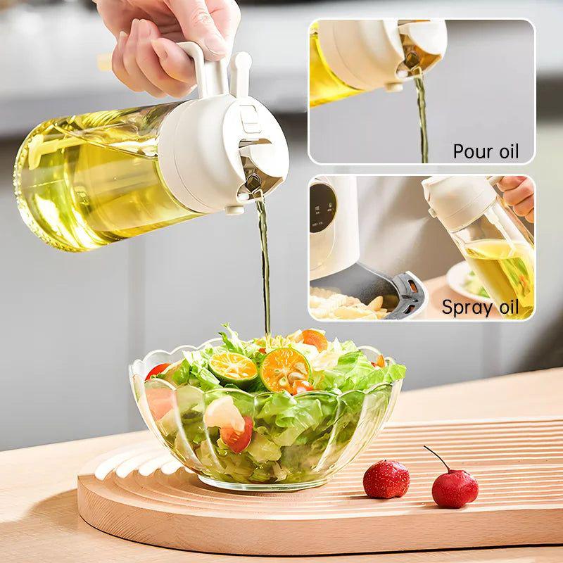 Oil Spray Bottle for Cooking – Dispenser & Sprayer Combo