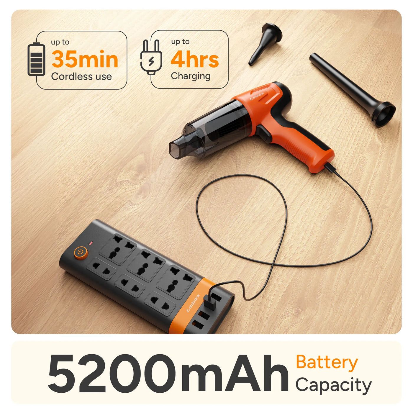 CleanPro 3-in-1™ – Mini Vacuum with Suction, Blower & Brush