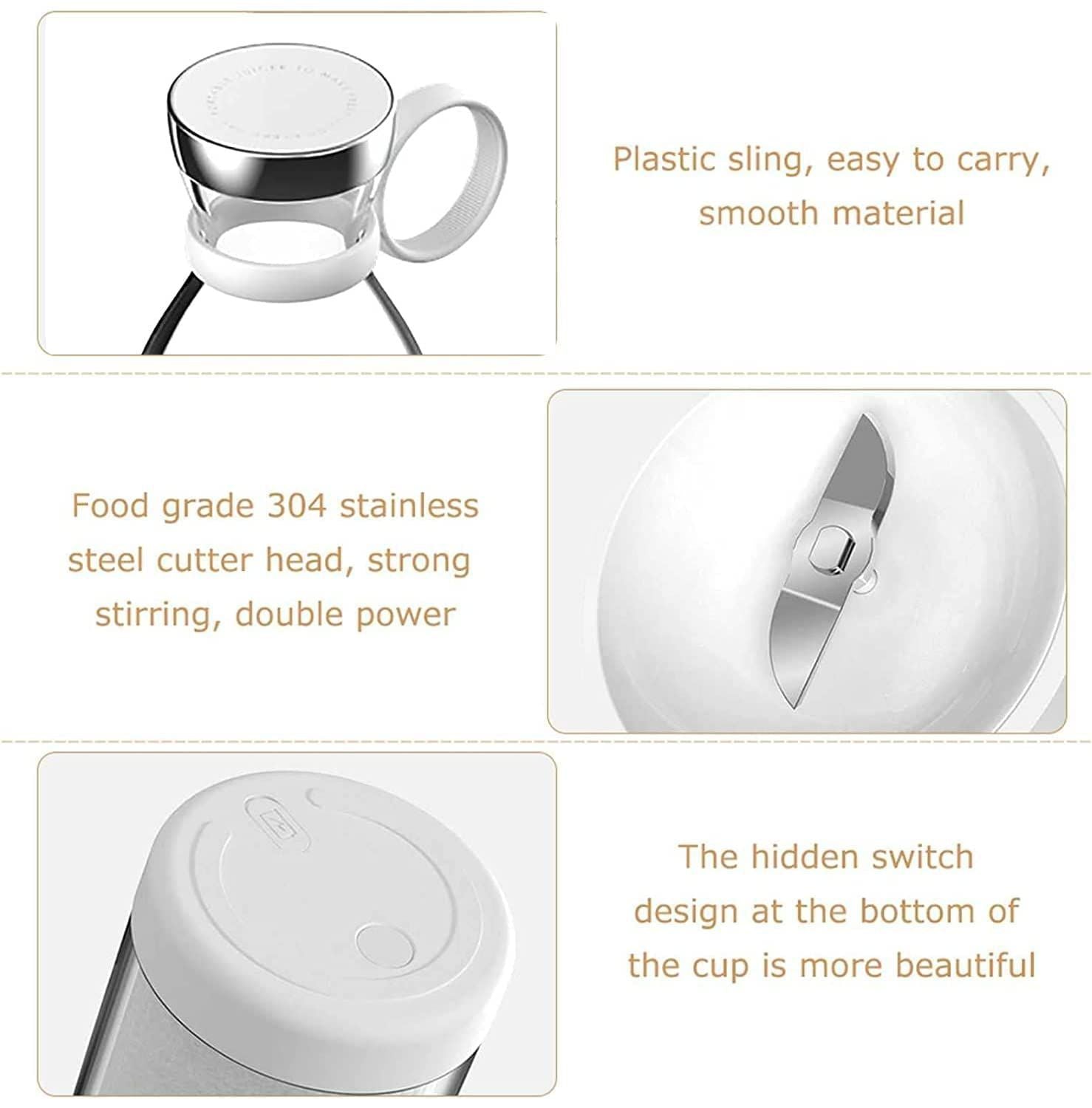 USB Portable Juicer Blender – Mini Fruit Mixer for Smoothies